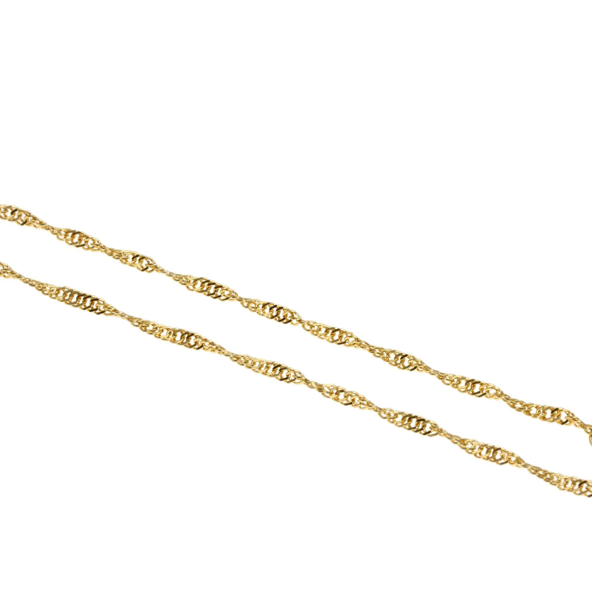 screw Necklace K18 Yellow Gold 1g　Ladies