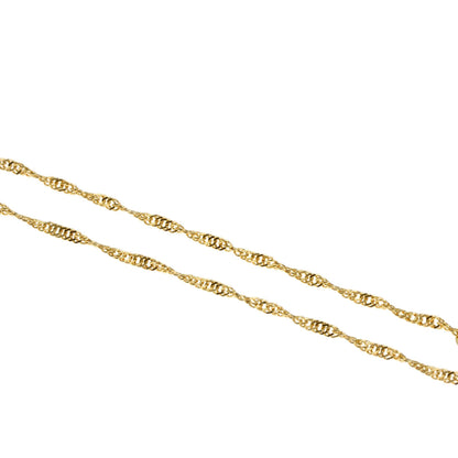 screw Necklace K18 Yellow Gold 1g　Ladies