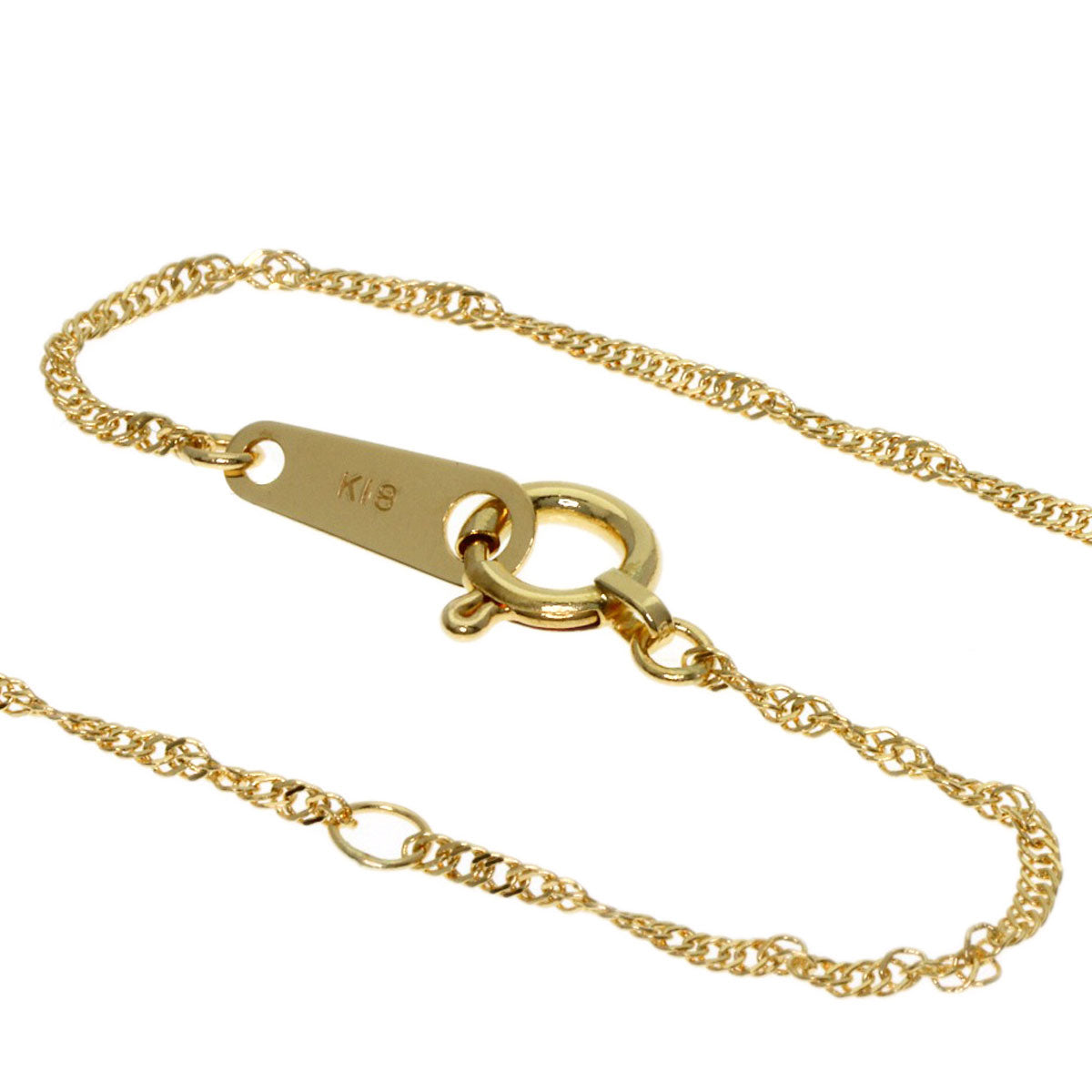 screw Necklace K18 Yellow Gold 1g　Ladies