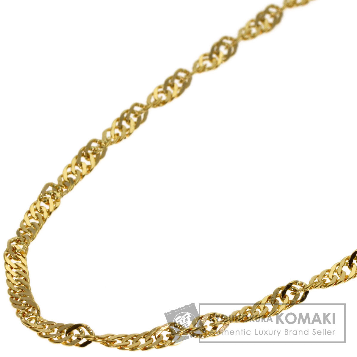 screw Necklace K18 Yellow Gold 4.3g　Ladies