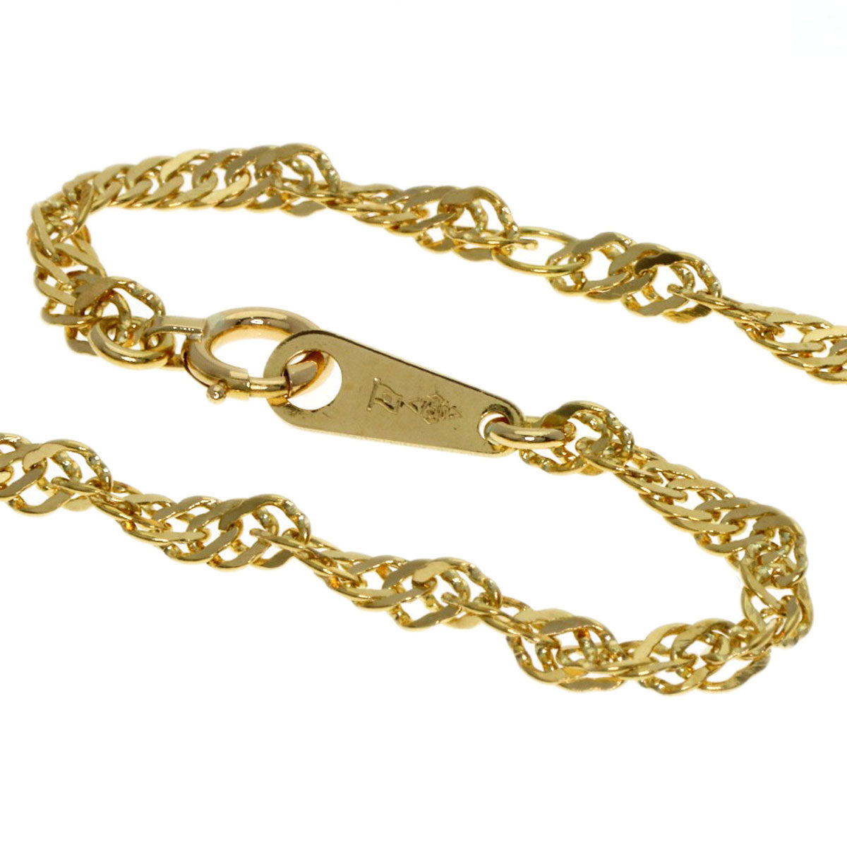 screw Necklace K18 Yellow Gold 4.3g　Ladies