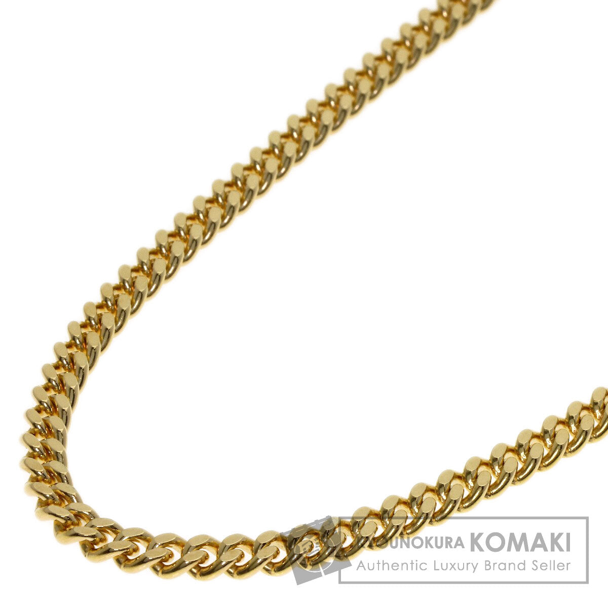 Curb chain Kihei Necklace K18 Yellow Gold 30g　mens