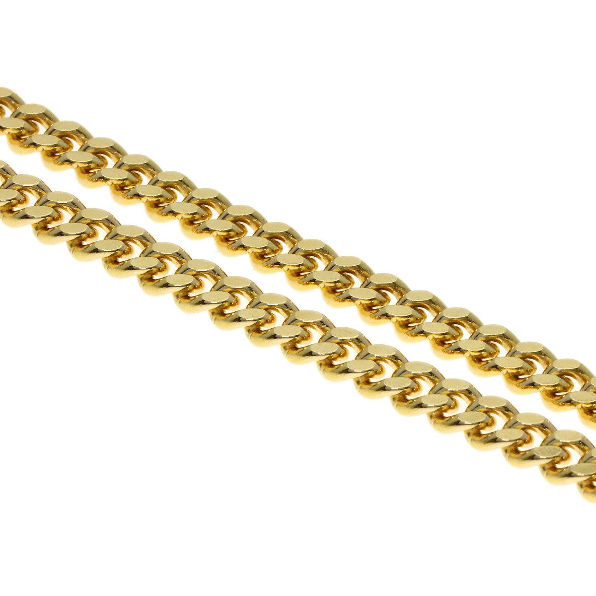 Curb chain Kihei Necklace K18 Yellow Gold 30g　mens