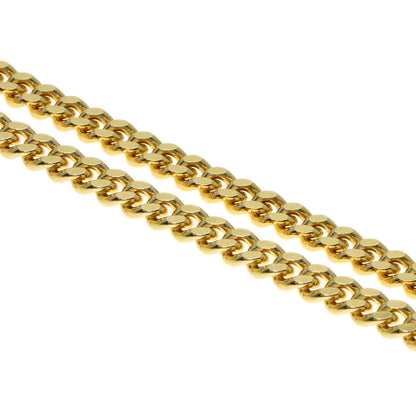 Curb chain Kihei Necklace K18 Yellow Gold 30g　mens