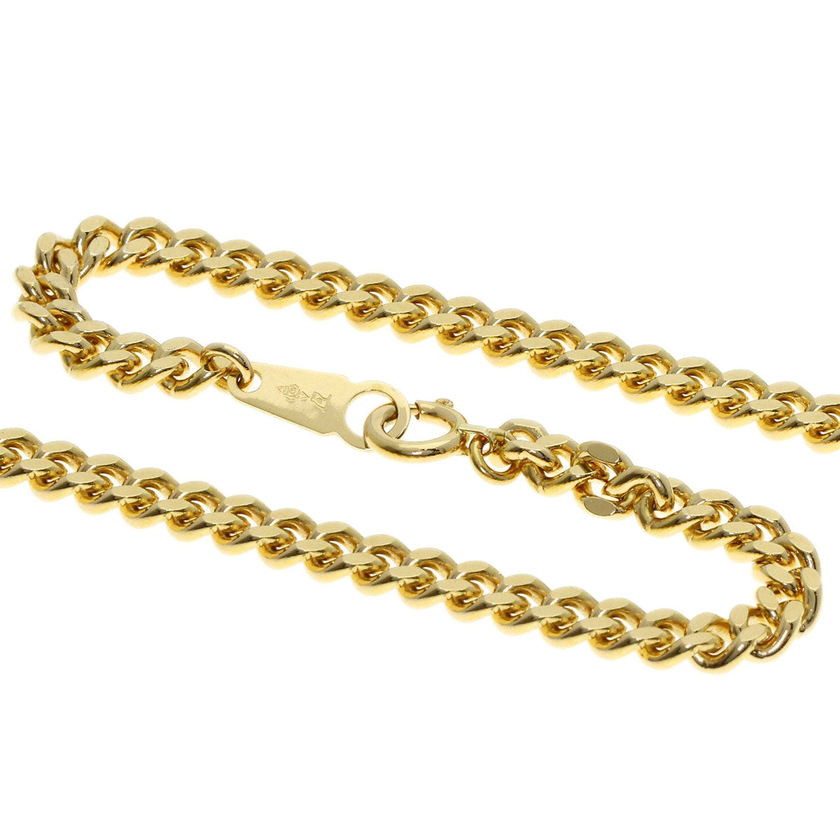 Curb chain Kihei Necklace K18 Yellow Gold 30g　mens