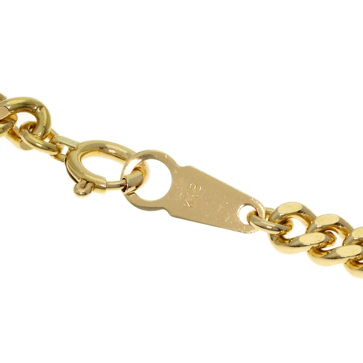 Curb chain Kihei Necklace K18 Yellow Gold 30g　mens