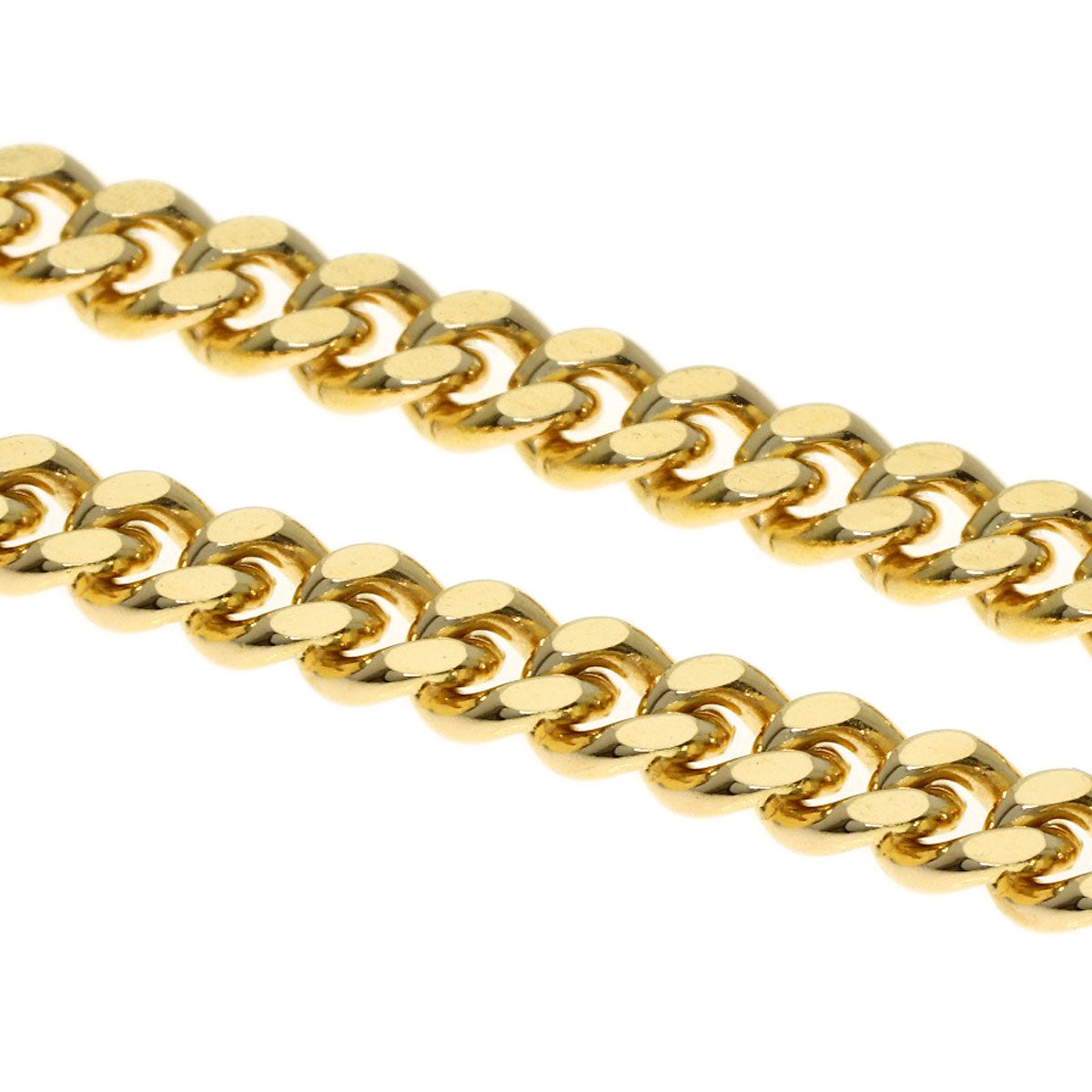 Curb chain Kihei Necklace K18 Yellow Gold 30g　mens