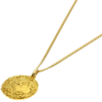 Owl Necklace K24 Yellow Gold 18K Yellow Gold 9.8g　Ladies