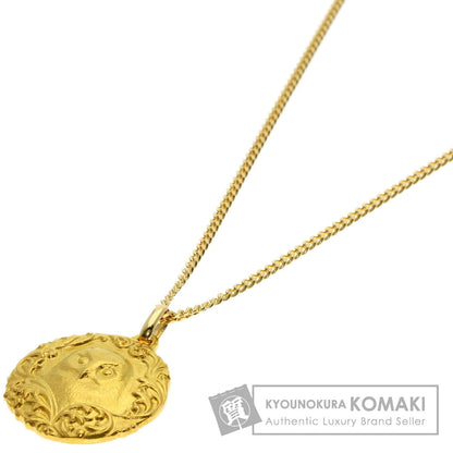 Owl Necklace K24 Yellow Gold 18K Yellow Gold 9.8g　Ladies