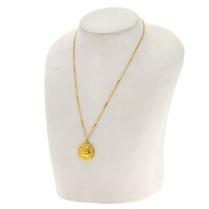 Owl Necklace K24 Yellow Gold 18K Yellow Gold 9.8g　Ladies