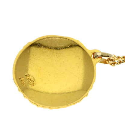 Owl Necklace K24 Yellow Gold 18K Yellow Gold 9.8g　Ladies