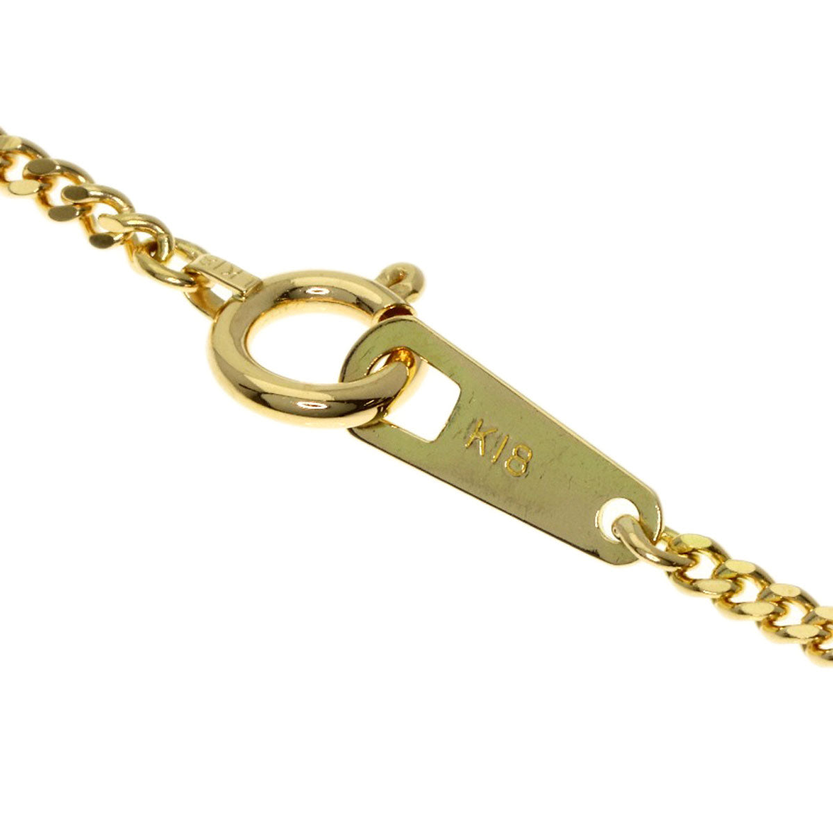 Owl Necklace K24 Yellow Gold 18K Yellow Gold 9.8g　Ladies