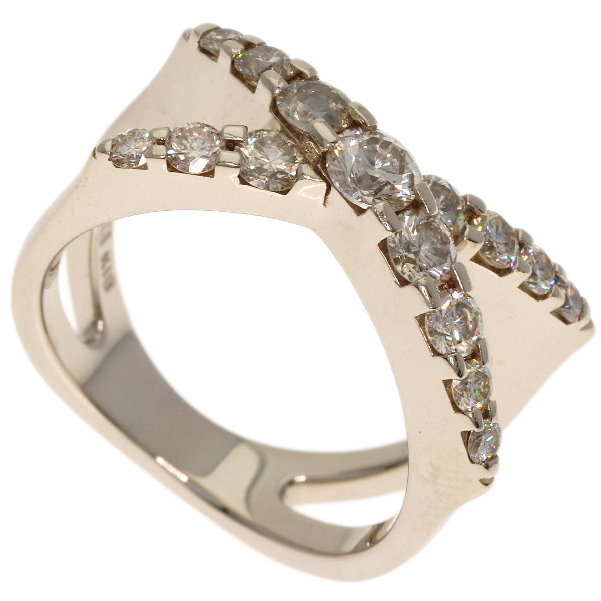 Kashikey Naked Brown Diamond Ring K18BG Ladies [Used]