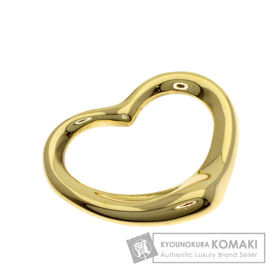TIFFANY&Co. Open heart Pendant top K18 Yellow Gold Ladies [Used]