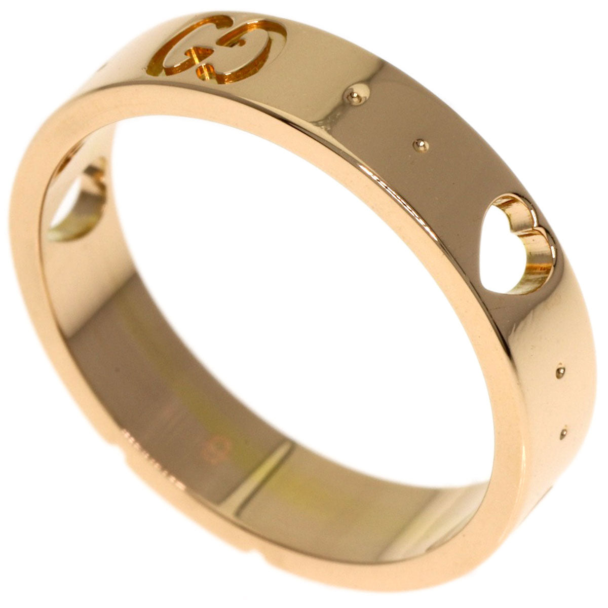 GUCCI Icon # 9 Ring K18 Pink Gold Ladies [Used]