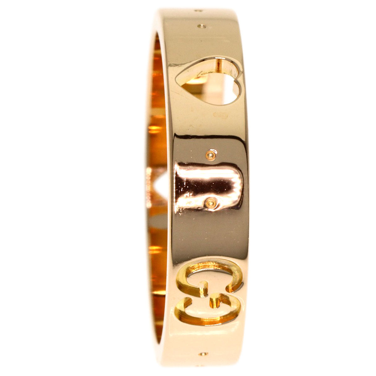 GUCCI Icon # 9 Ring K18 Pink Gold Ladies [Used]