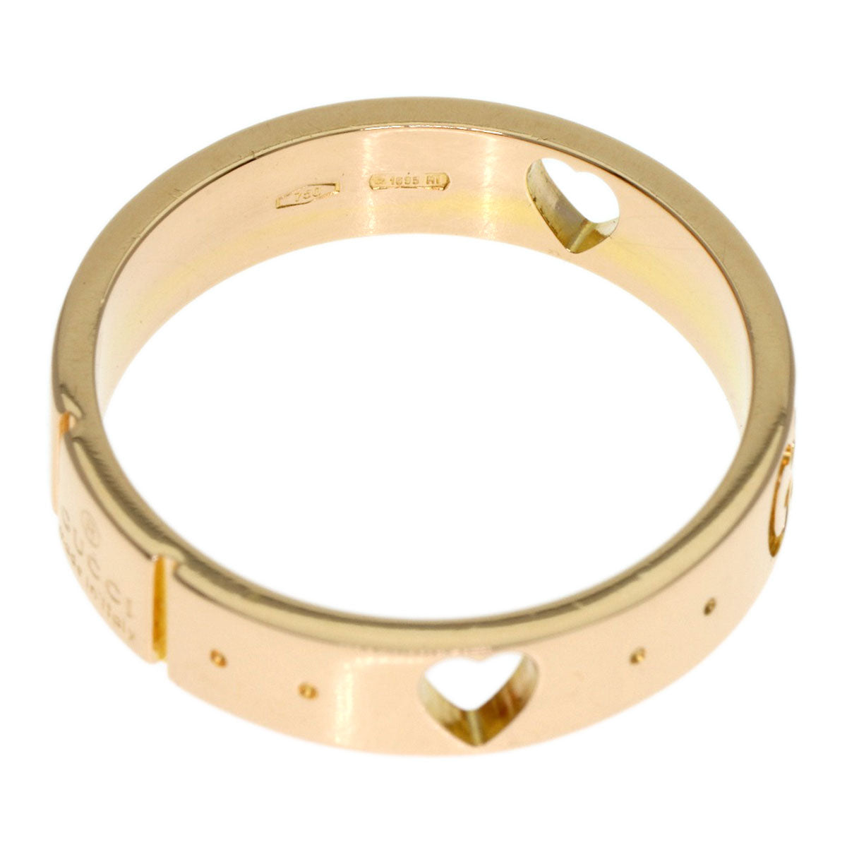 GUCCI Icon # 9 Ring K18 Pink Gold Ladies [Used]