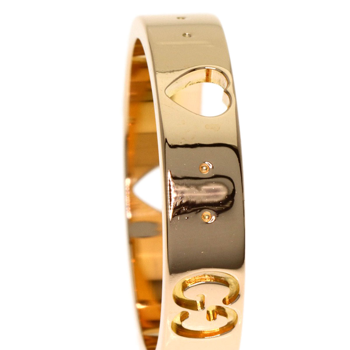 GUCCI Icon # 9 Ring K18 Pink Gold Ladies [Used]
