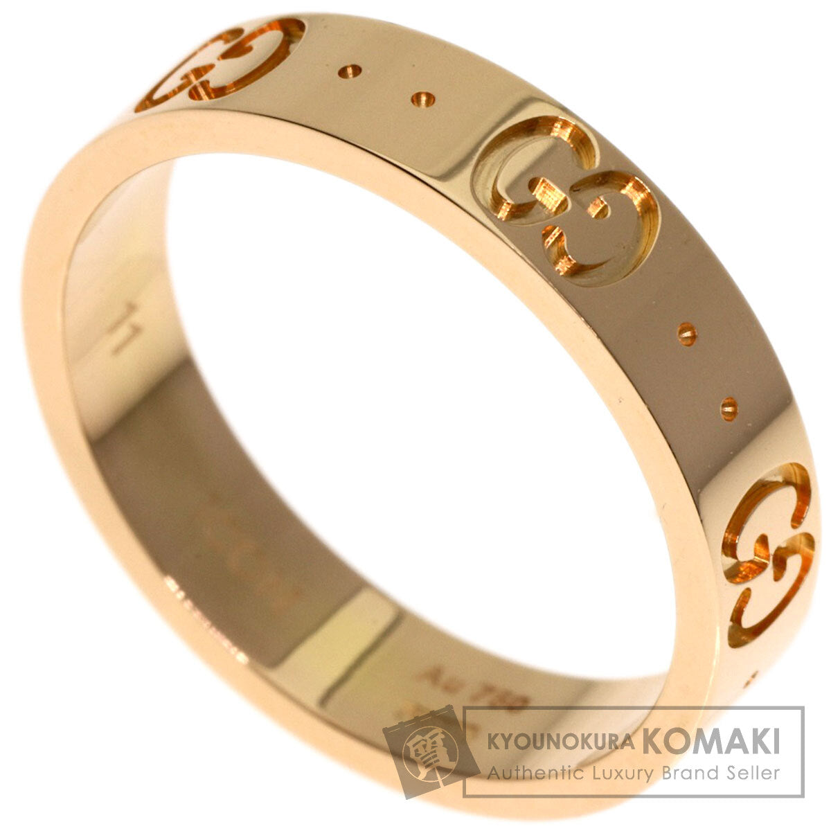 GUCCI Icon # 11 Ring K18 Pink Gold Ladies [Used]