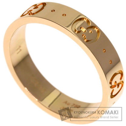 GUCCI Icon # 11 Ring K18 Pink Gold Ladies [Used]