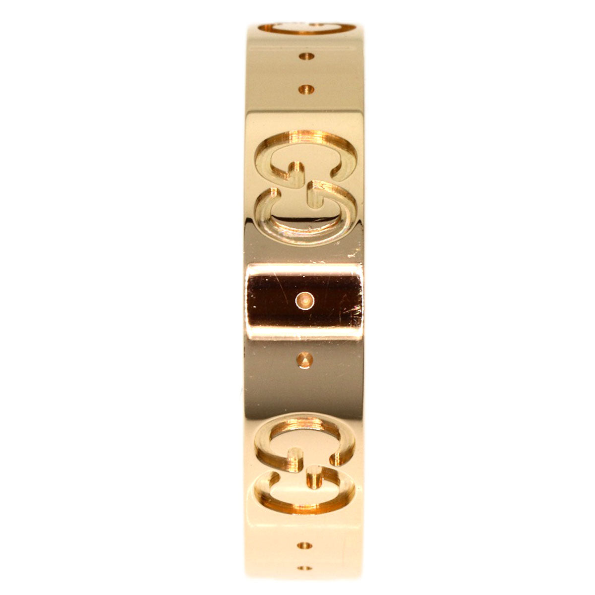 GUCCI Icon # 11 Ring K18 Pink Gold Ladies [Used]