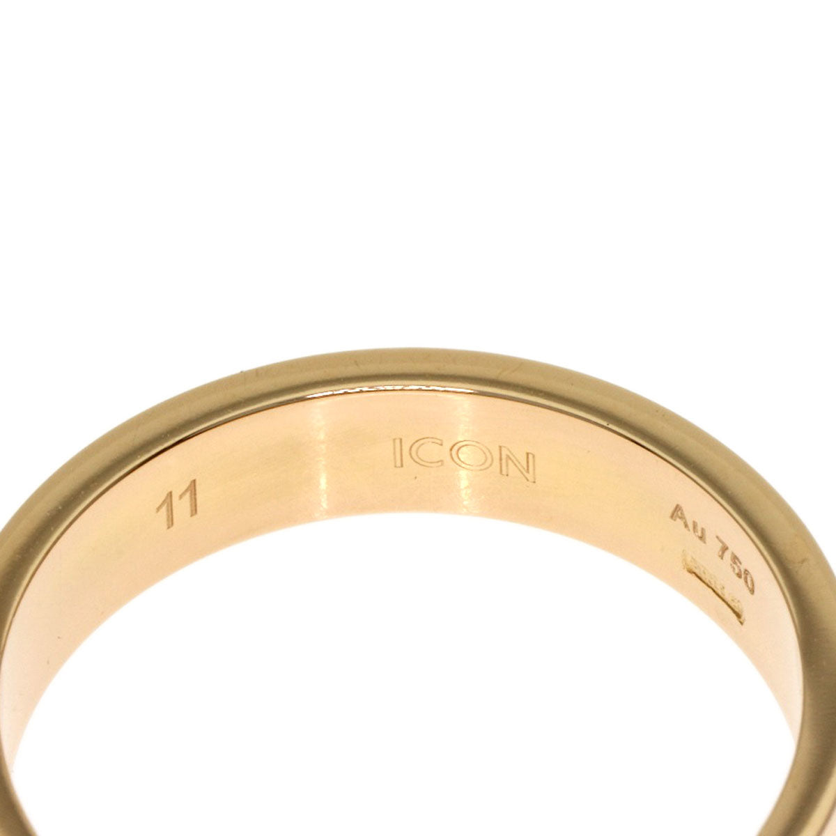 GUCCI Icon # 11 Ring K18 Pink Gold Ladies [Used]