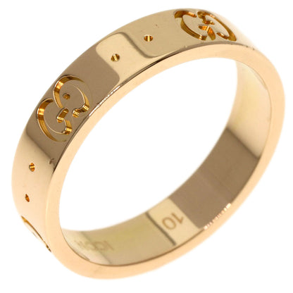 GUCCI Icon # 10 Ring K18 Pink Gold Ladies [Used]