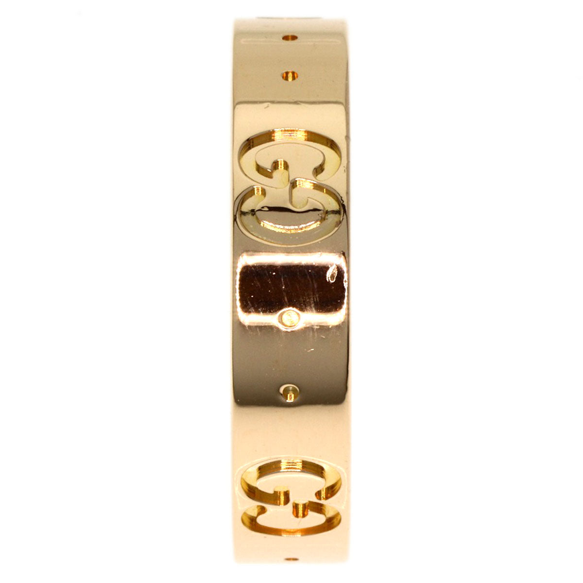 GUCCI Icon # 10 Ring K18 Pink Gold Ladies [Used]
