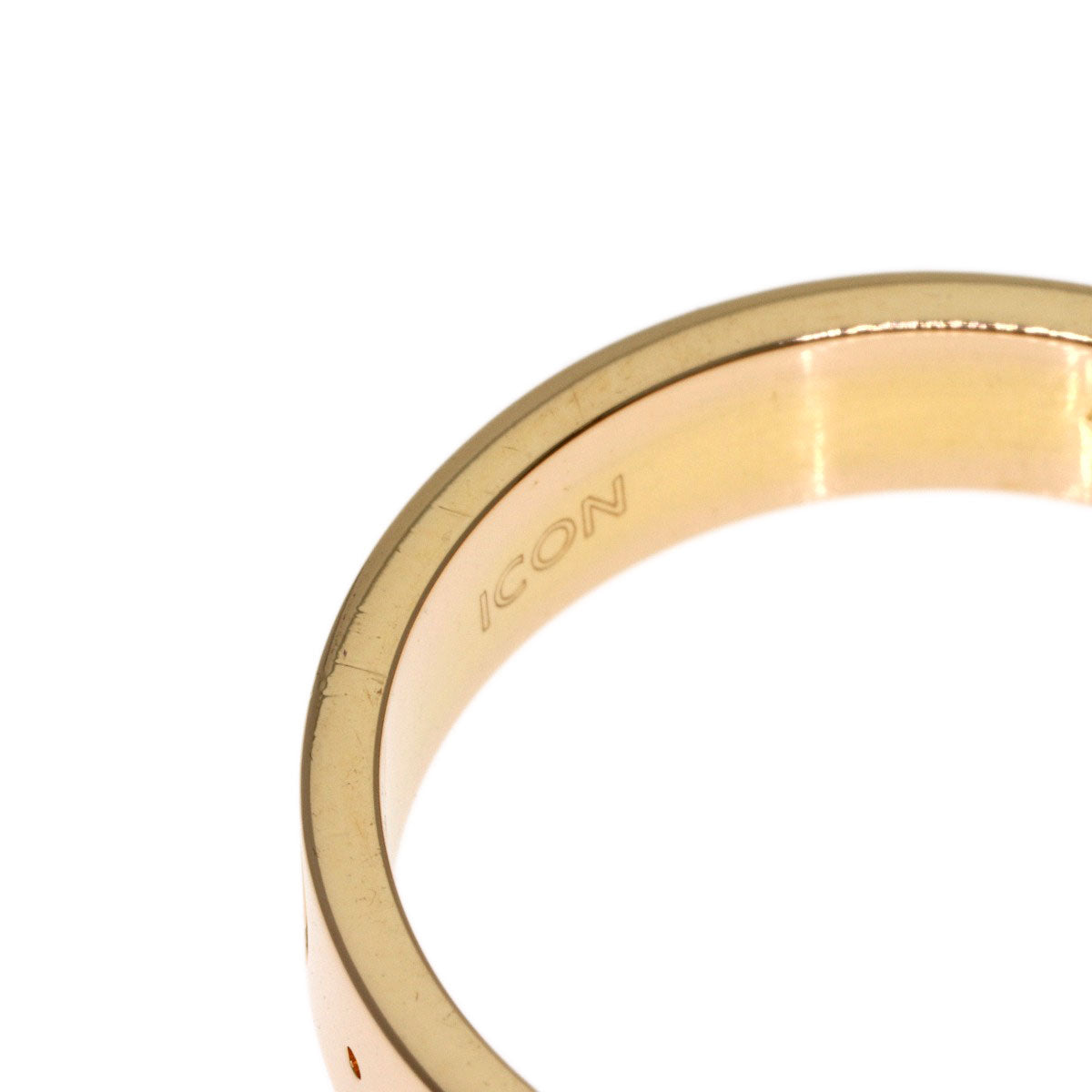 GUCCI Icon # 10 Ring K18 Pink Gold Ladies [Used]