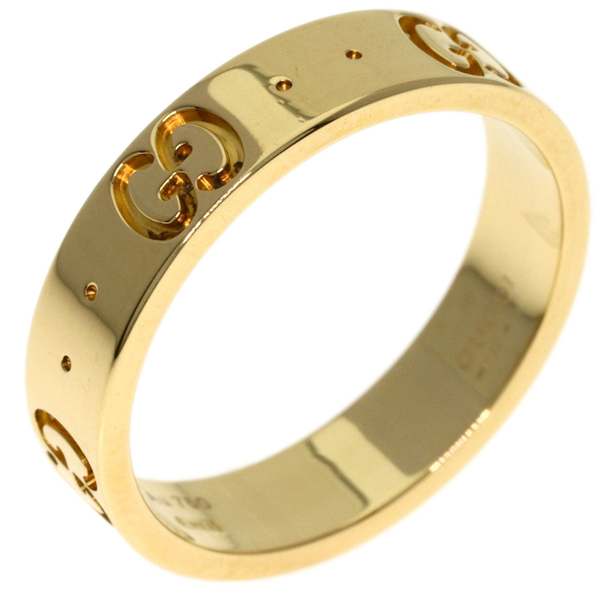GUCCI Icon # 9 Ring K18 Yellow Gold Ladies [Used]
