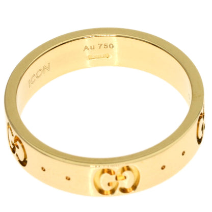 GUCCI Icon # 9 Ring K18 Yellow Gold Ladies [Used]