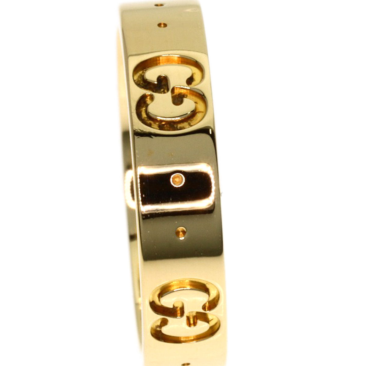 GUCCI Icon # 9 Ring K18 Yellow Gold Ladies [Used]