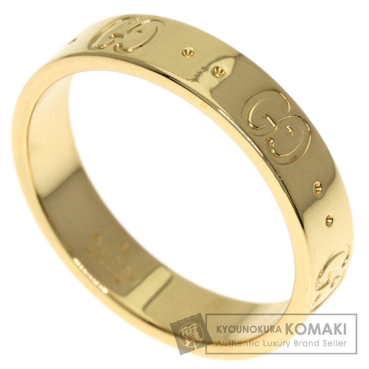 GUCCI Icon # 12 Ring K18 Yellow Gold Ladies [Used]