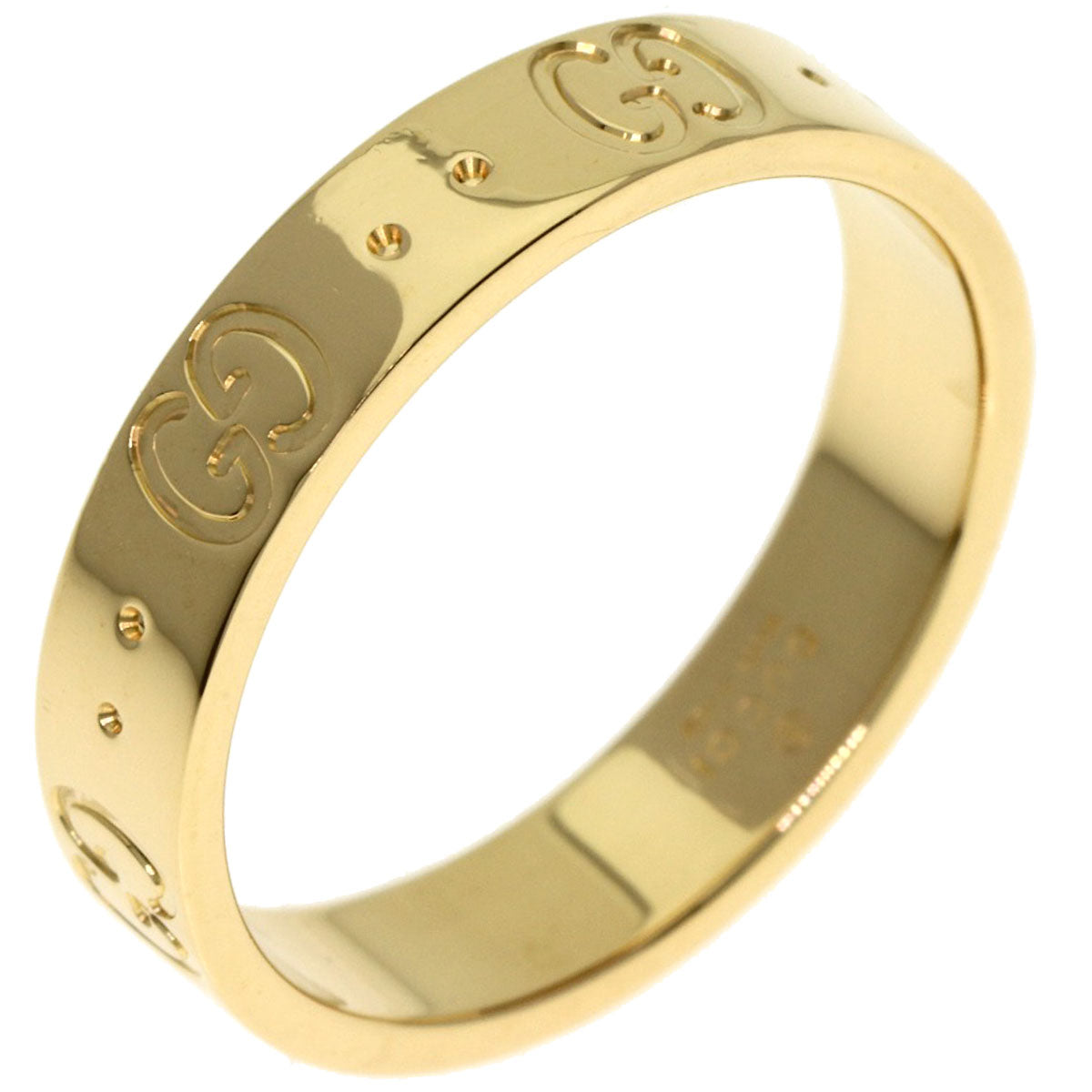 GUCCI Icon # 12 Ring K18 Yellow Gold Ladies [Used]