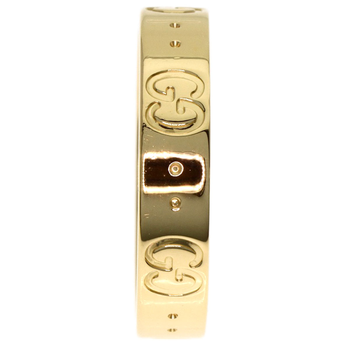 GUCCI Icon # 12 Ring K18 Yellow Gold Ladies [Used]