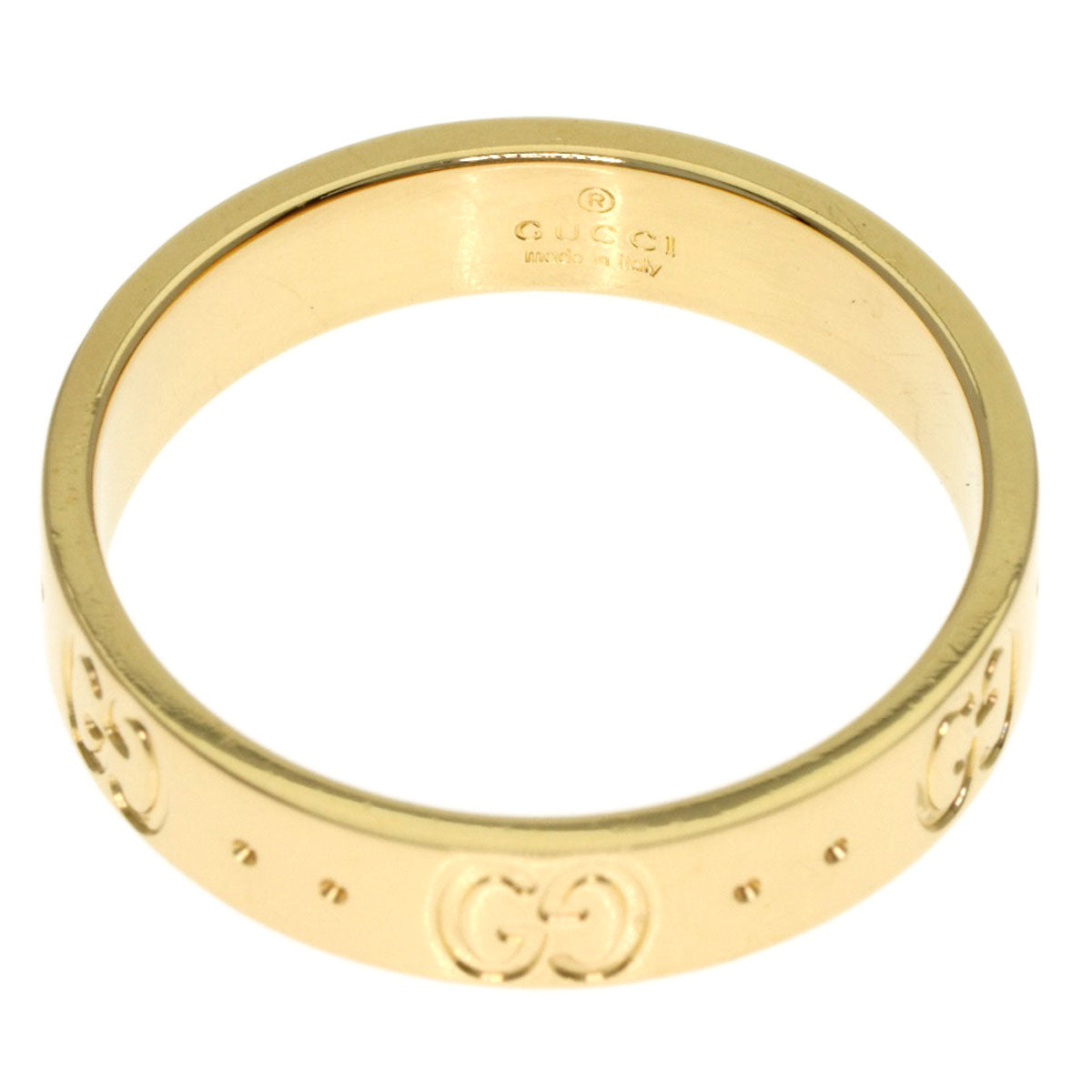GUCCI Icon # 12 Ring K18 Yellow Gold Ladies [Used]