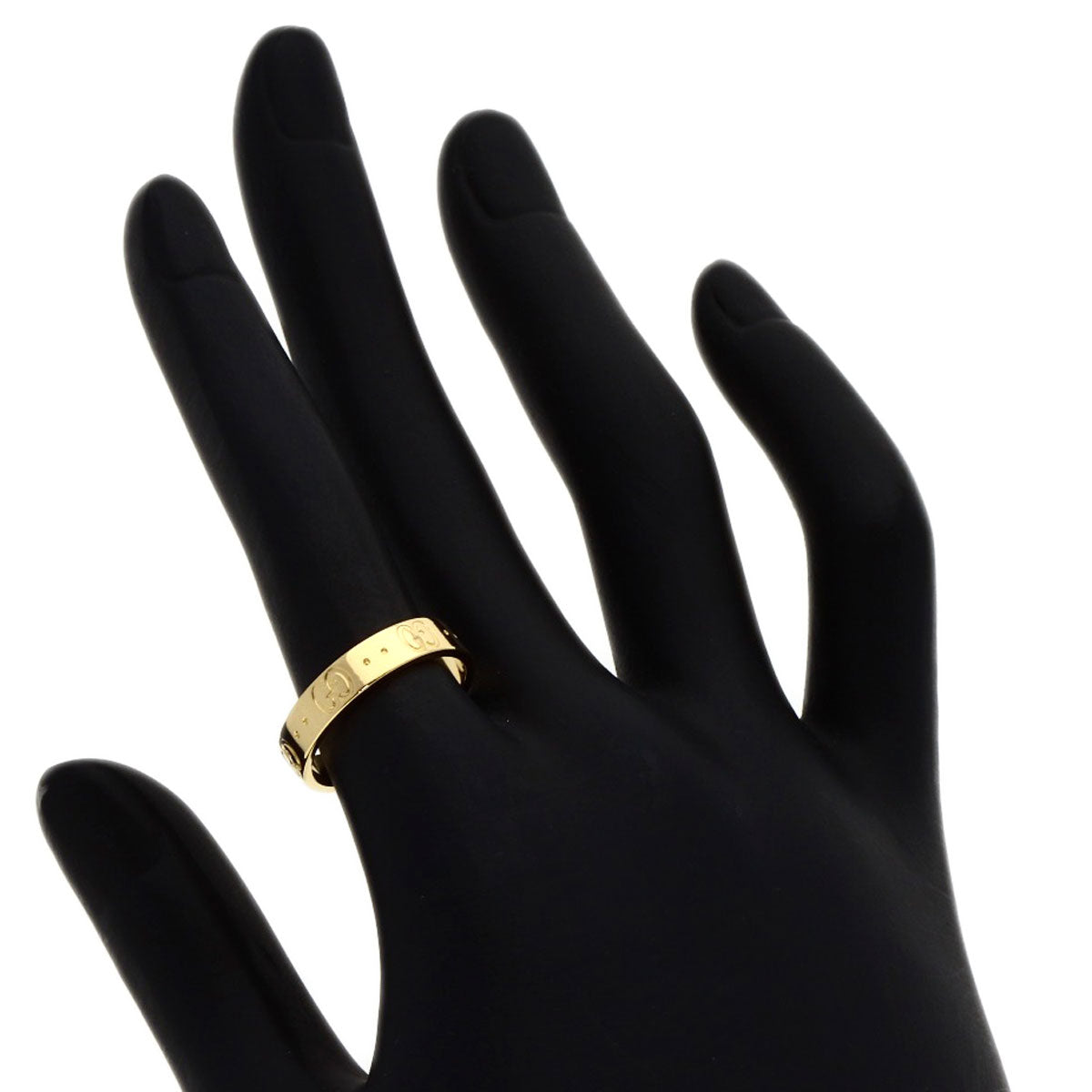 GUCCI Icon # 12 Ring K18 Yellow Gold Ladies [Used]