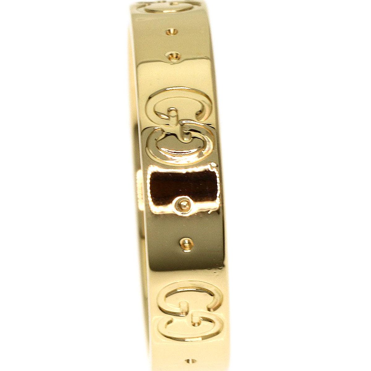 GUCCI Icon # 12 Ring K18 Yellow Gold Ladies [Used]