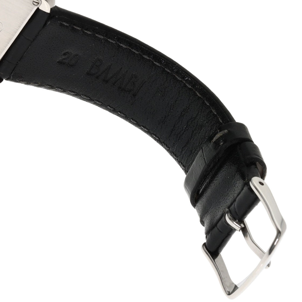 CARTIER Tank solo LM Watches W1018355 Stainless Steel/Leather mens