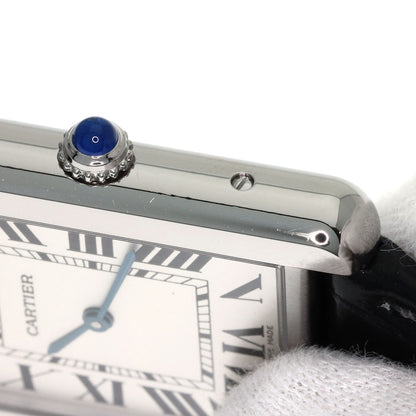 CARTIER Tank solo LM Watches W1018355 Stainless Steel/Leather mens