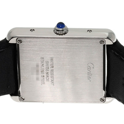 CARTIER Tank solo LM Watches W1018355 Stainless Steel/Leather mens