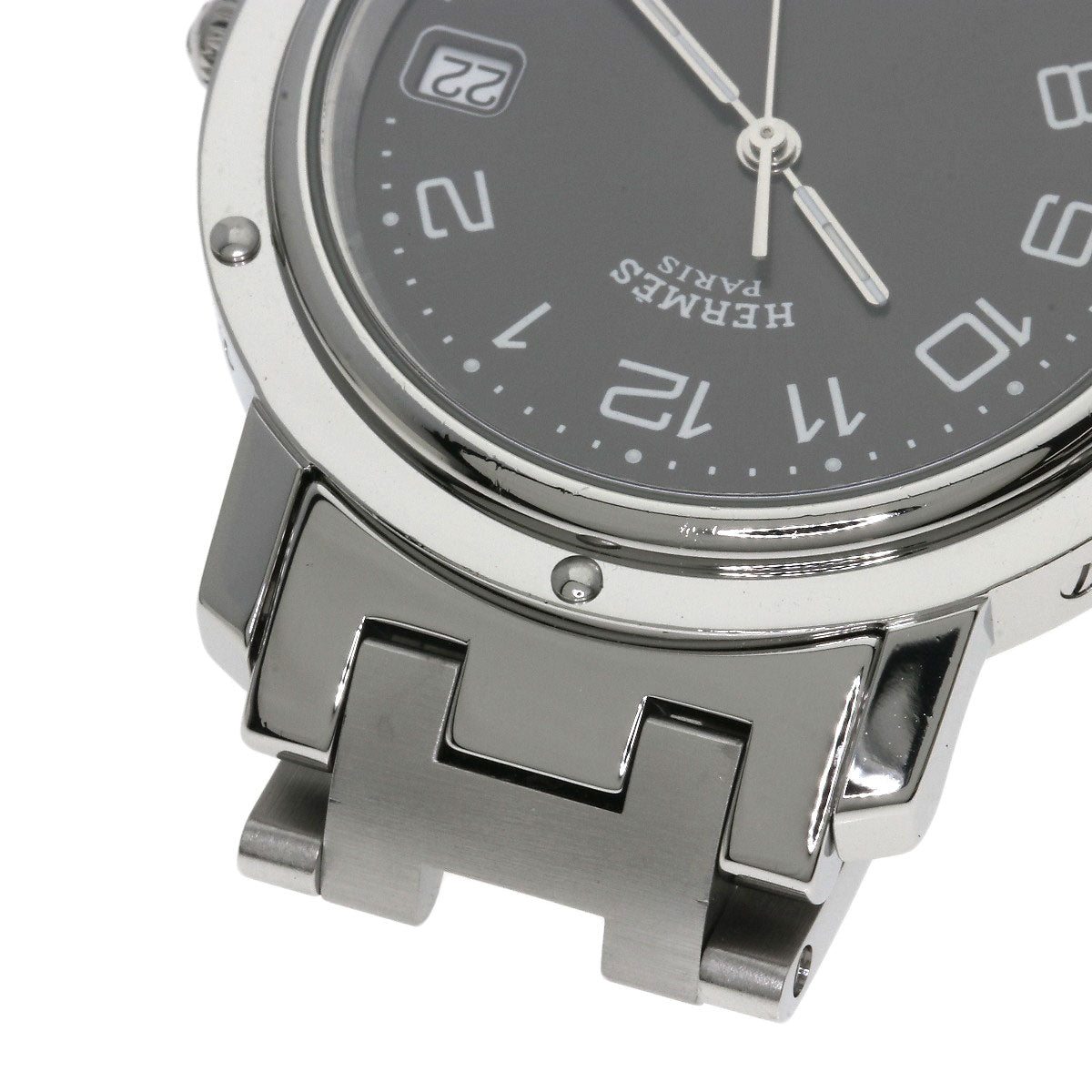 HERMES Clipper Watches CL6.710 Stainless Steel/Stainless Steel mens