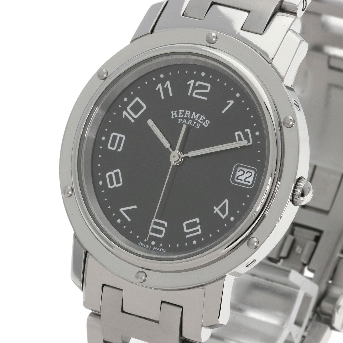 HERMES Clipper Watches CL6.710 Stainless Steel/Stainless Steel mens