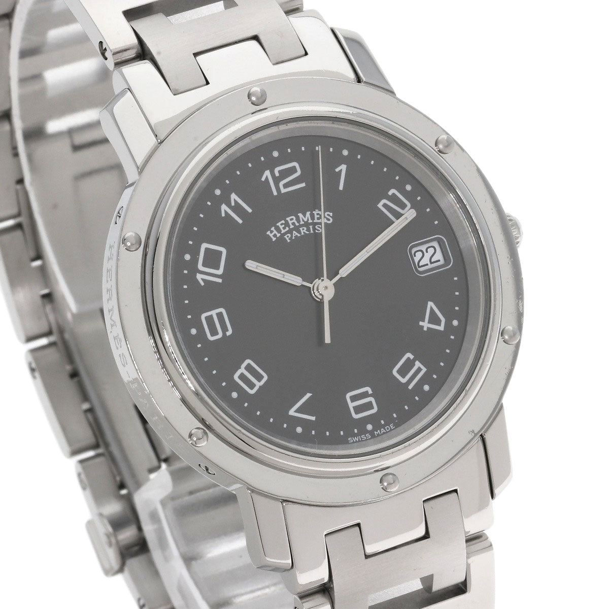 HERMES Clipper Watches CL6.710 Stainless Steel/Stainless Steel mens