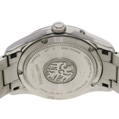 CITIZEN Round Face Perpetual Calendar Watches CTQ57-0952 A660-T006892 Titanium/Titanium mens
