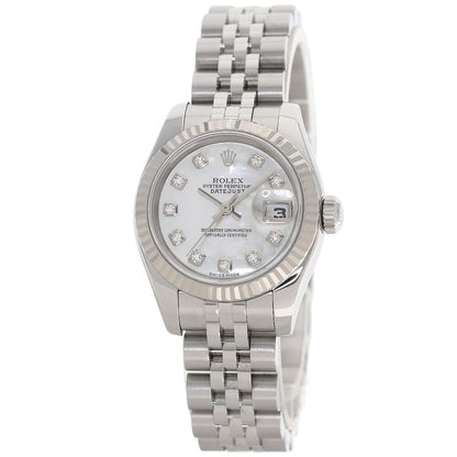 ROLEX DATEJUST 10P Diamond Watches 179174NG Stainless Steel/Stainless Steel Ladies