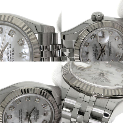 ROLEX DATEJUST 10P Diamond Watches 179174NG Stainless Steel/Stainless Steel Ladies