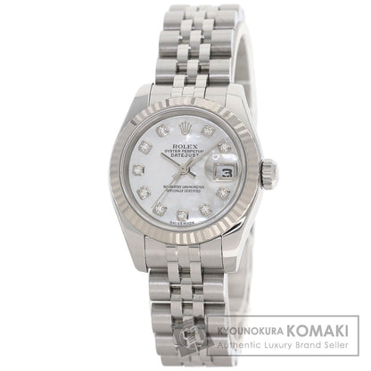 ROLEX DATEJUST 10P Diamond Watches 179174NG Stainless Steel/Stainless Steel Ladies