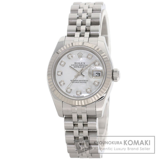 ROLEX DATEJUST 10P Diamond Watches 179174NG Stainless Steel/Stainless Steel Ladies