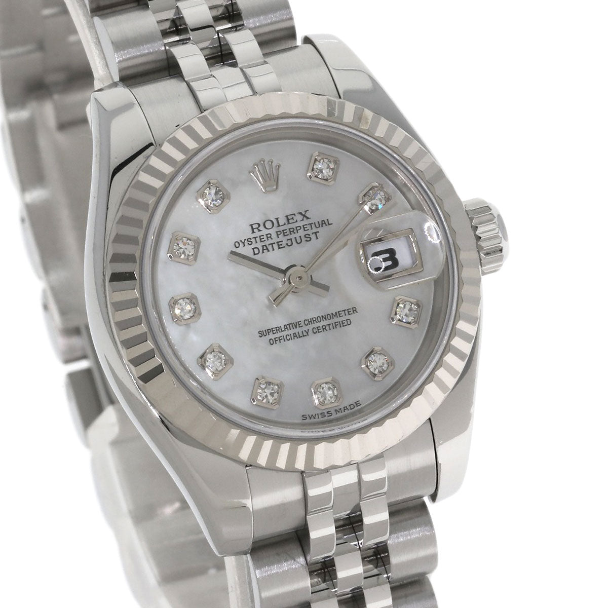 ROLEX DATEJUST 10P Diamond Watches 179174NG Stainless Steel/Stainless Steel Ladies